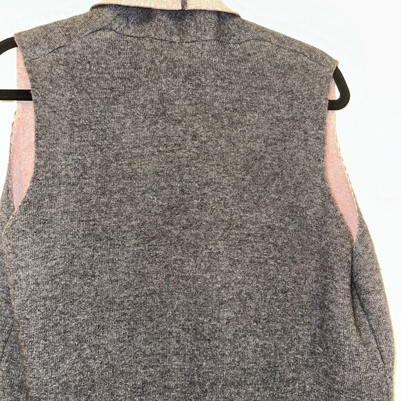 Benedetta B Merino Wool Cashmere Blend Italian Made Color Block Open Cardigan M - Picture 7 of 10